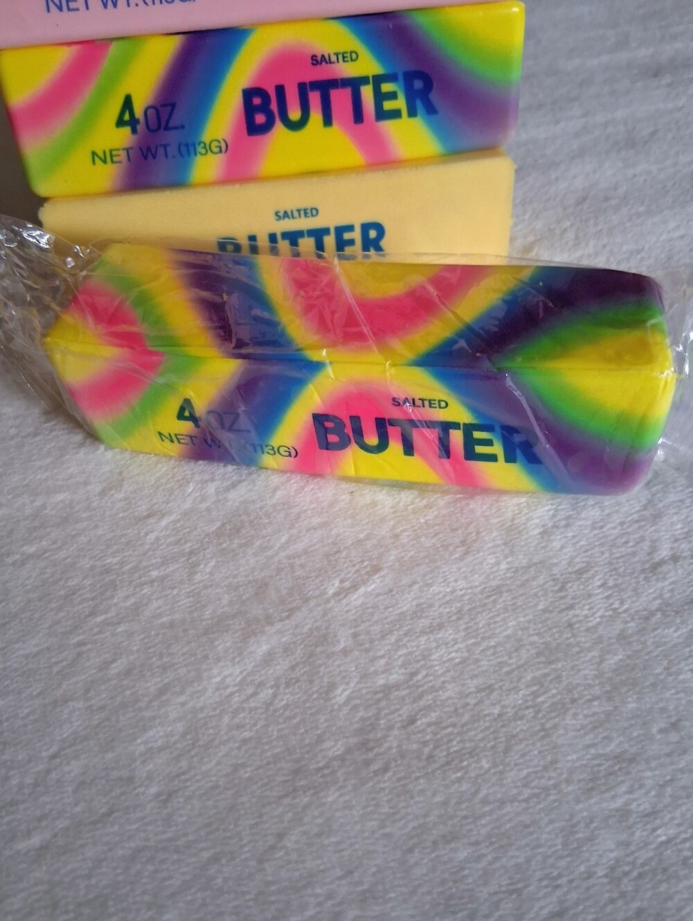 Rainbow Butter scented Squishy/Stress Toy Slow- Rise rebound sqishy ("4oz")